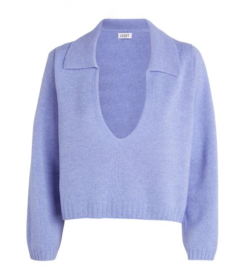 Wool-Blend Collared Sweater