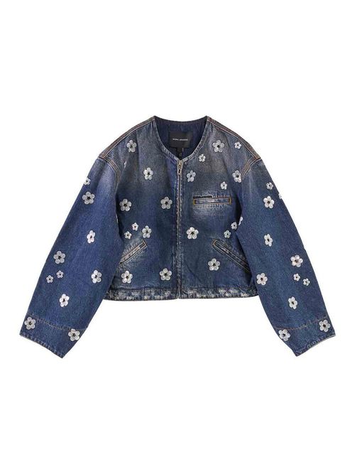 Sequin Daisy Cropped Jacket