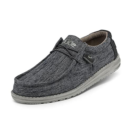 Hey Dude Men's Wally Woven Carbon