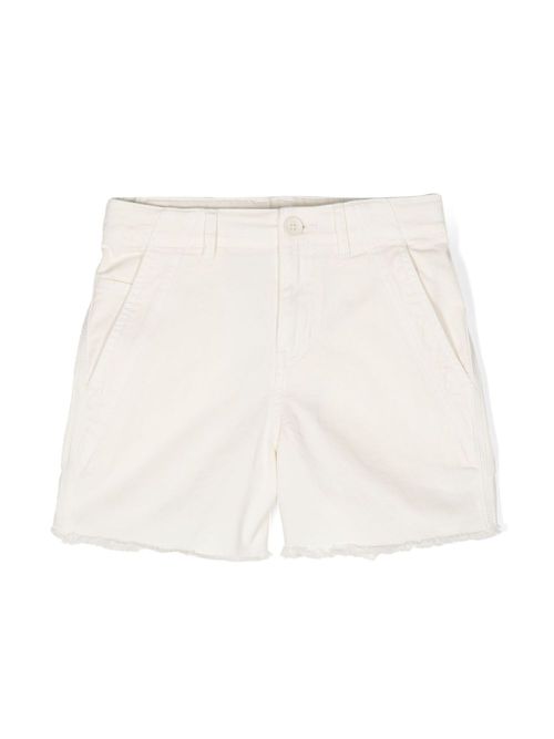 Frayed denim shorts - Neutrals
