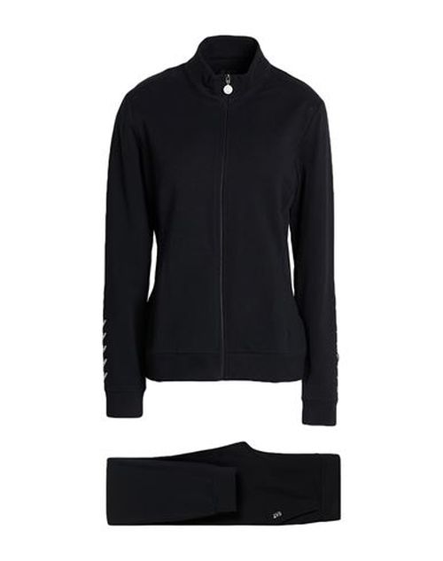 Woman Tracksuit Black Size XL Cotton, Elastane