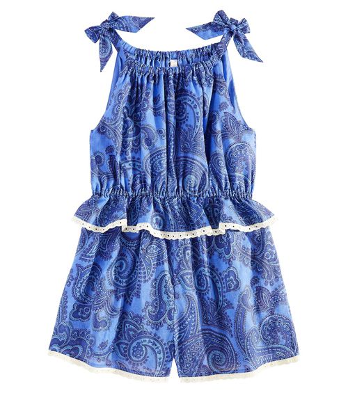 Zimmermann Kids Ottie paisley cotton playsuit