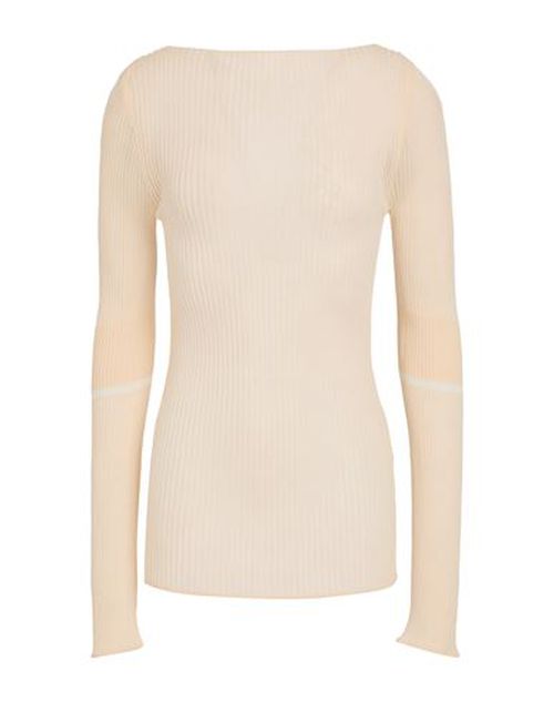 Low Classic Woman Sweater Beige Size ONESIZE Rayon, Nylon