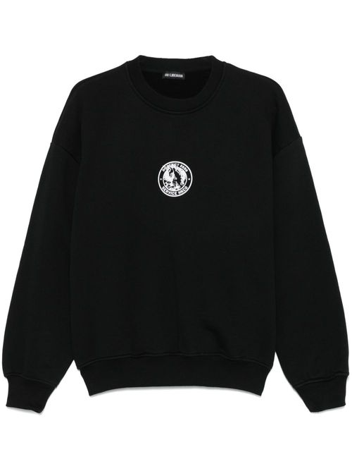Han Kjøbenhavn Officer-print sweatshirt - Black