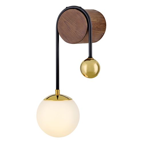 Bright Brass LED Wall Sconce from the Auggie Collection
