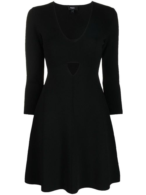 Cut-out mini dress - Black