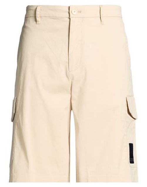 Man Shorts & Bermuda Shorts Beige Size 28 Cotton, Elastane