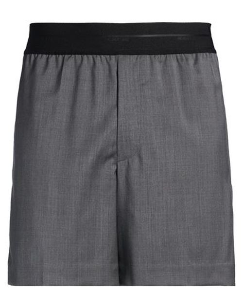 Man Shorts & Bermuda Shorts Lead Size 33 Virgin Wool