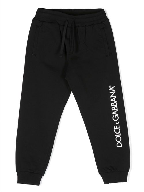 Logo-print track pants - Black