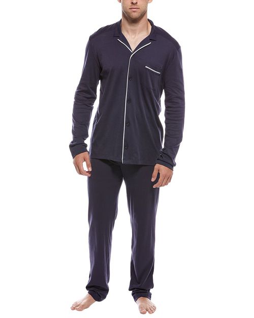 2Pc Button Front Pajama Set