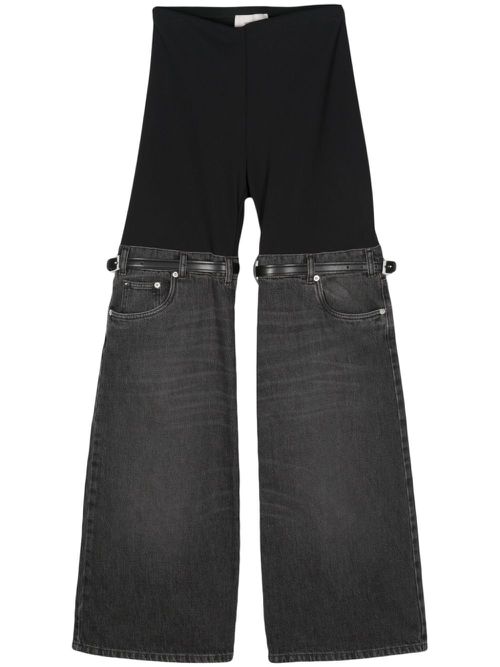 Hybrid flared jeans - Black
