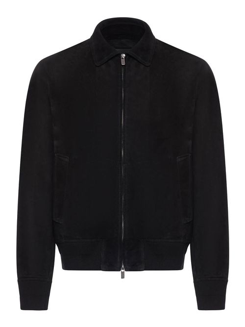 Suede Bomber Jacket