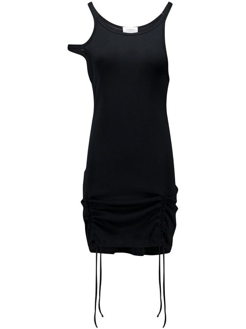 Laneus fine-ribbed dress - Black