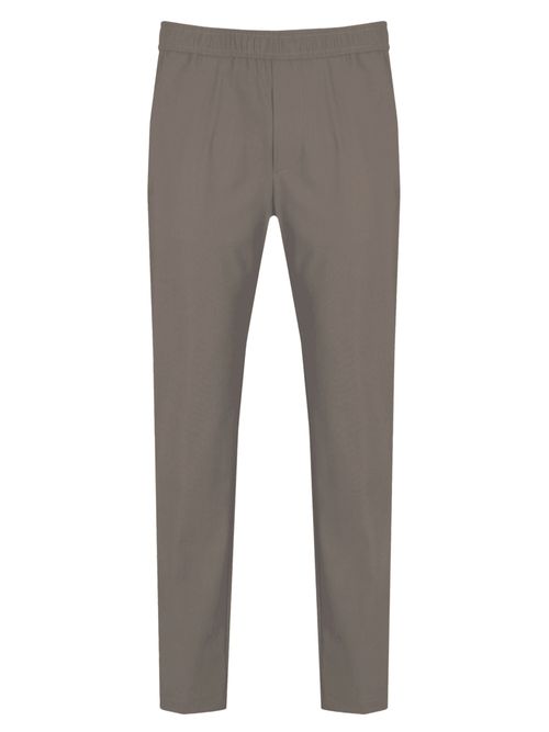 Slim-Fit Elastic Waist Pants