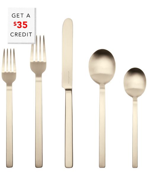 5Pc Flatware Set With $35 Credit