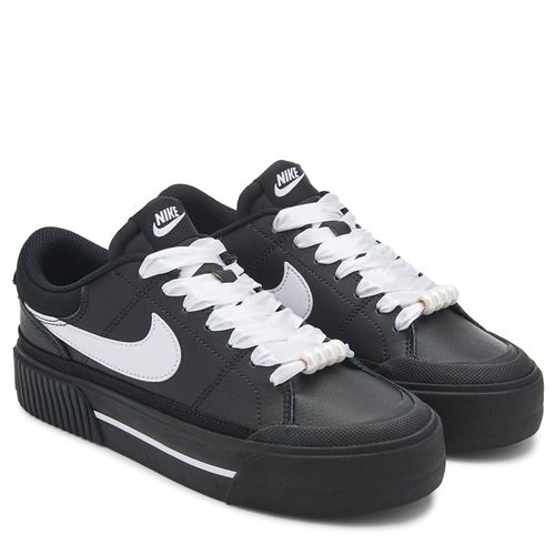 Women's Court Legacy Lift Platform Sneakers (Black/White Beaded)