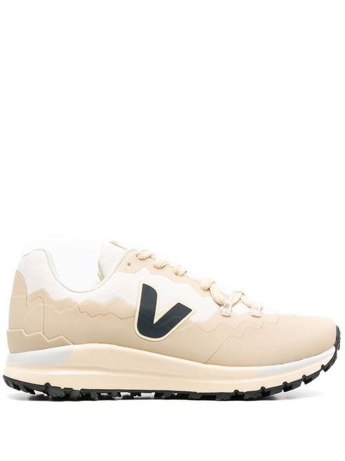 Mountain-panelled low-top sneakers - Neutrals