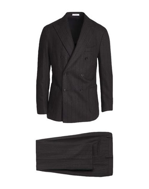 Man Suit Dark brown Size 36 Virgin Wool