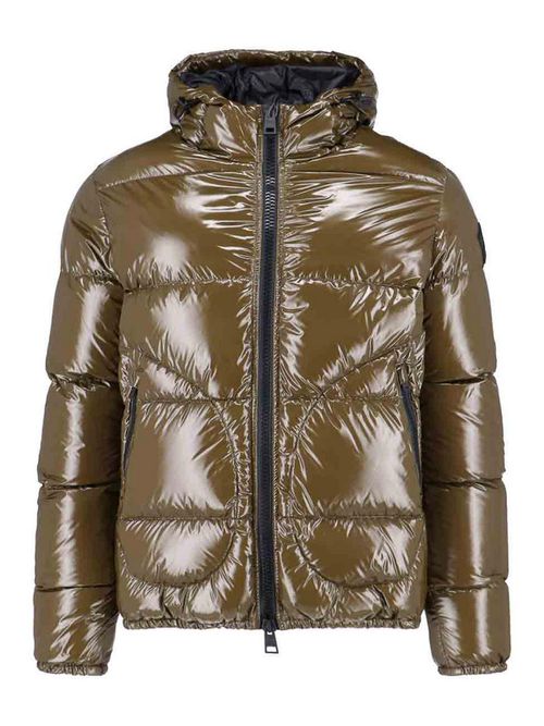 Logo zip down jacket
