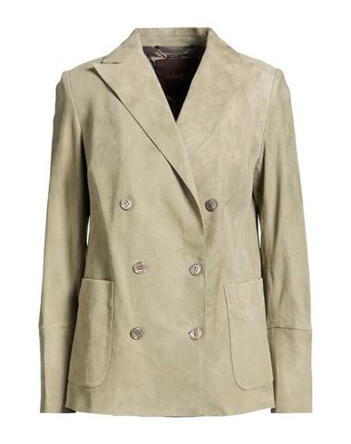 Woman Blazer Sage green Size 4 Leather