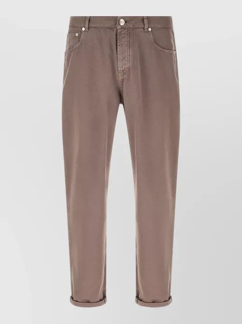 Brunello Cucinelli - straight leg five pocket cotton pant