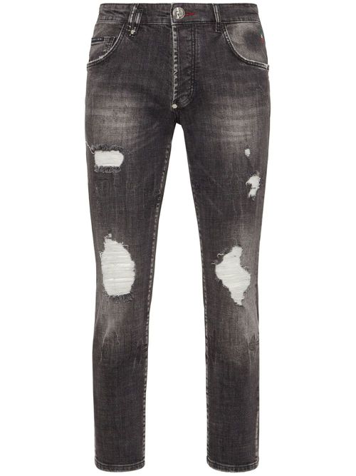 Lion Circus skinny-cut jeans - Grey