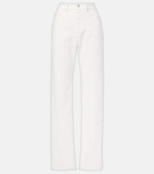 Mid-rise wide-leg jeans