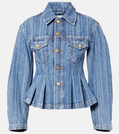 Peplum denim jacket