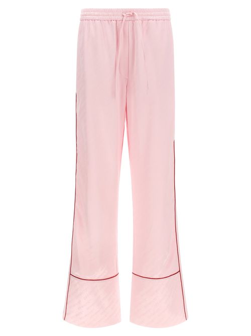 Jacquard Satin Pajama Pants Pink