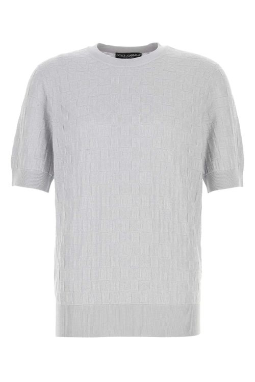 Silk Crewneck Sweater — Gray