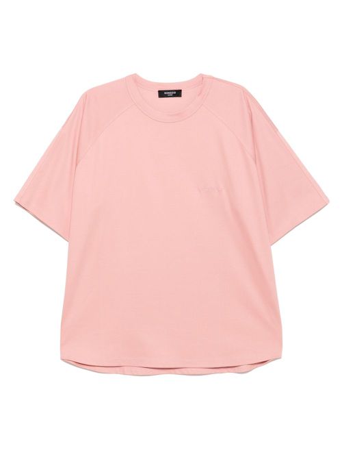 Bright-star painted T-shirt - Pink