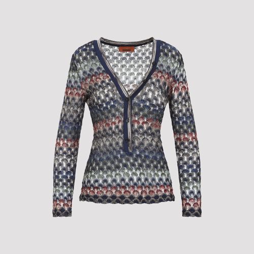 V-Neck Sweater in Viscose Blend