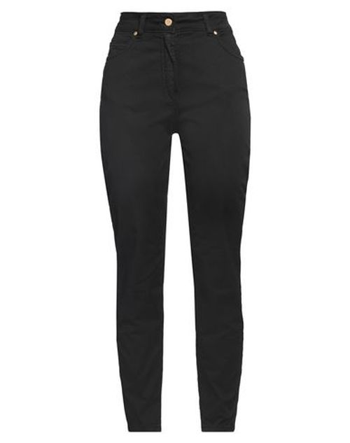Woman Pants Black Size 6 Cotton, Elastane