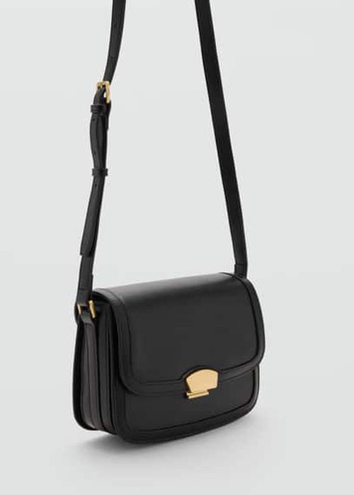 Crossbody bag with metal closure black - Woman - One size - 
