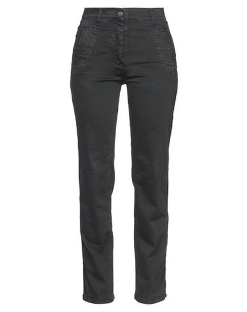 Woman Pants Black Size 4 Cotton, Elastane