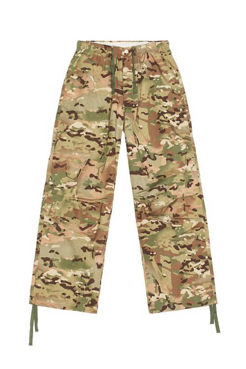 Pleasures Gem Camo Wide Pants in Green