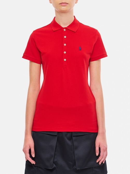 Polo Shirt Woman color Red