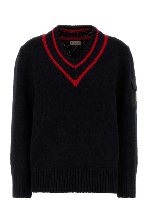 Dark Blue Wool Blend Sweater