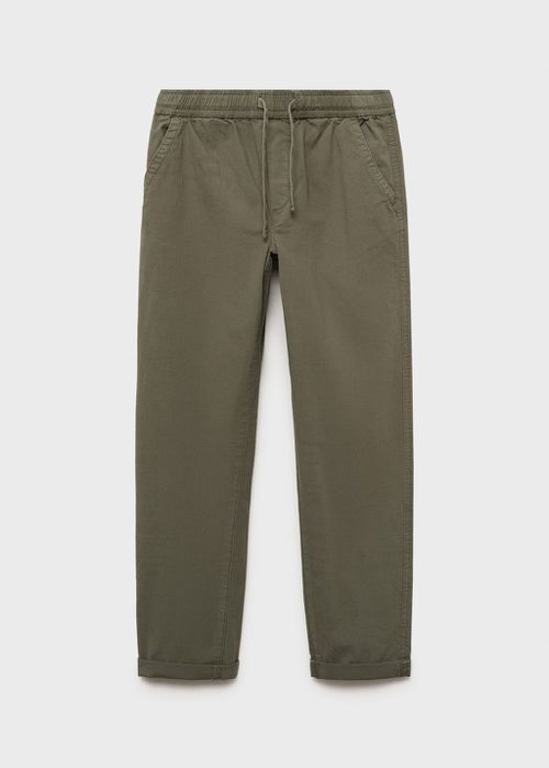 Elastic waist trousers khaki - Kids - 
