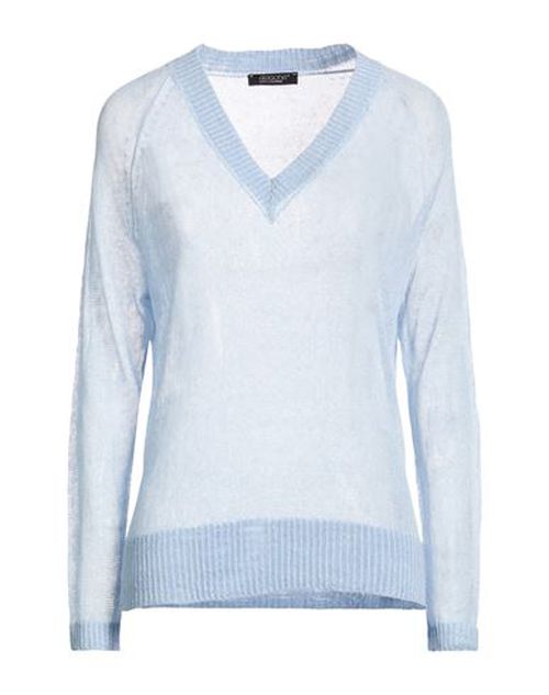 Woman Sweater Light blue Size 6 Linen