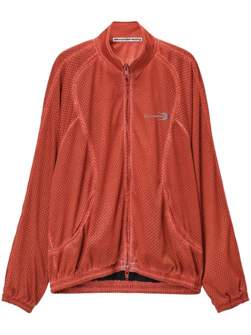 Mesh track jacket - Orange