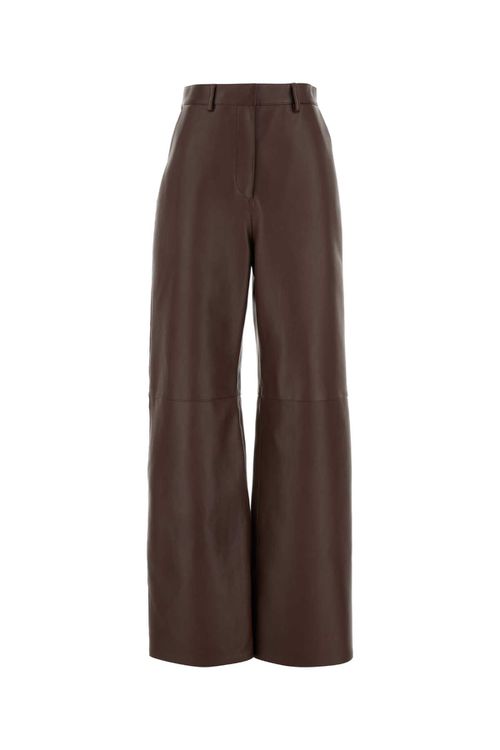 Chocolate Nappa Leather Pant