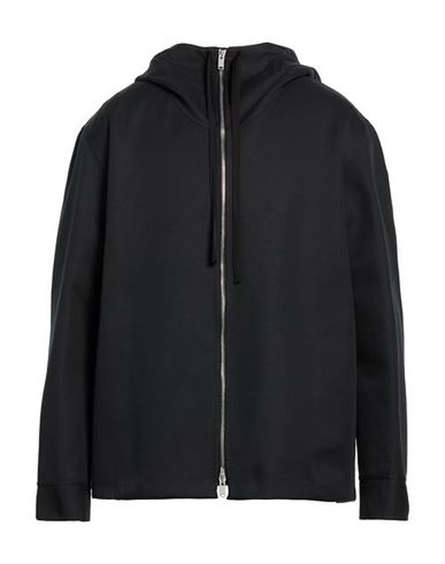 Man Jacket Black Size 38 Cotton, Silk