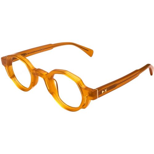 XLAB Unisex Itaca Montature da vista Acetato Giallo Geometrica Demo