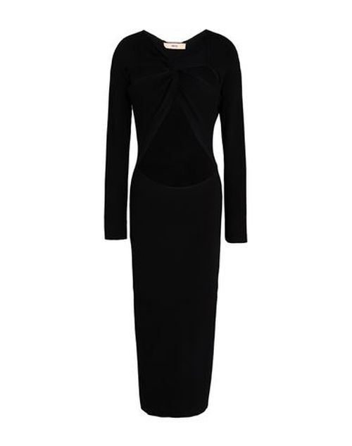 Woman Midi dress Black Size 2 Viscose, Polyester, Polyamide