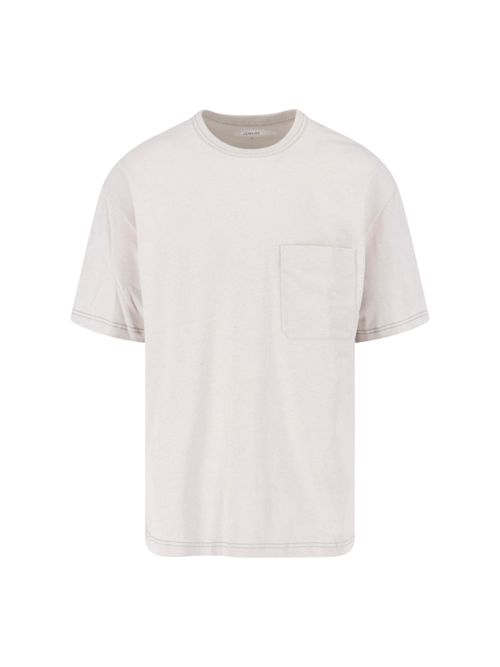 Cream Cotton-Linen T-Shirt