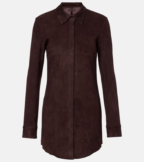 Geraldine suede shirt dress