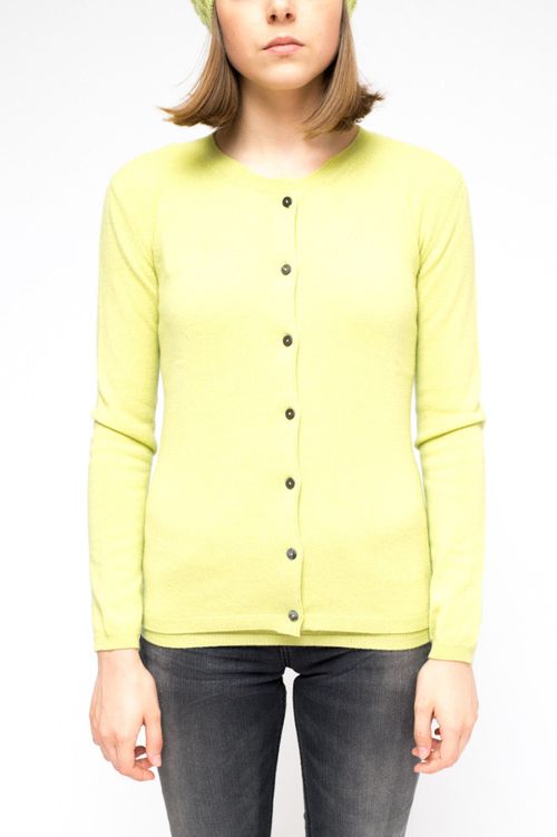 Light Green Cashmere Cardigan