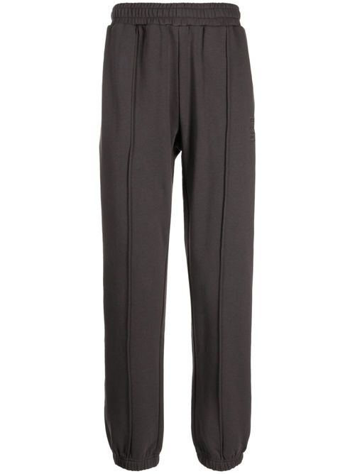 Seam-detail tapered track pants - Grey