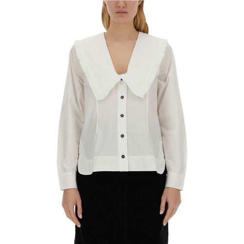 Ganni Peter Pan Collar Shirt